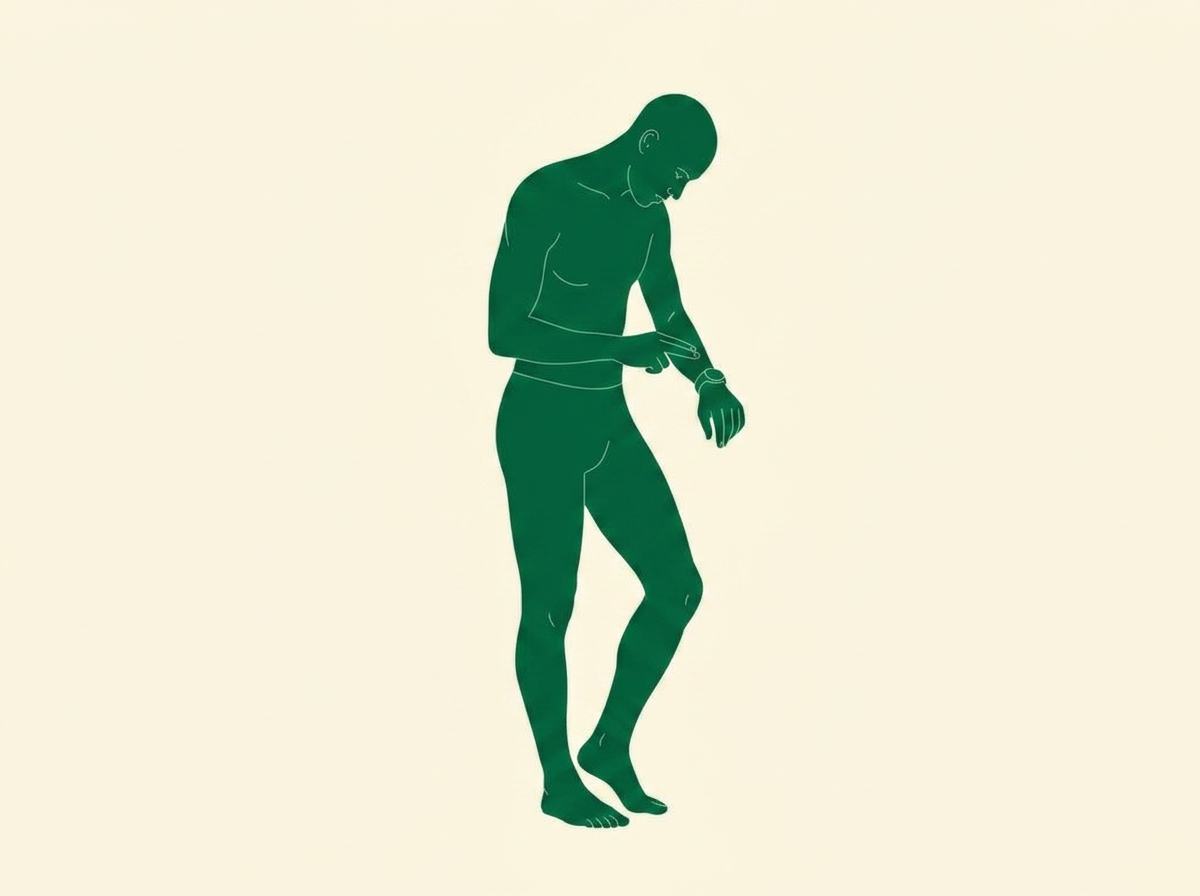 Persona midiendo su frecuencia cardiaca tras esfuerzo
